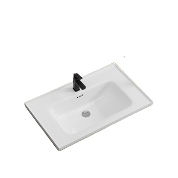 Rectangular Stone Wash Hand Basin with Single-Hole Faucet for Hotel Kitchens - Cheap Price Bathroom Sink Cabinet