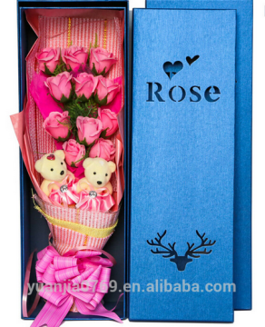 Custom Recyleable Eco-Friendly Paper Storage Box,Cheap Printing Cardboard Flower Box,Packaging For Flowers Box With Ribbon