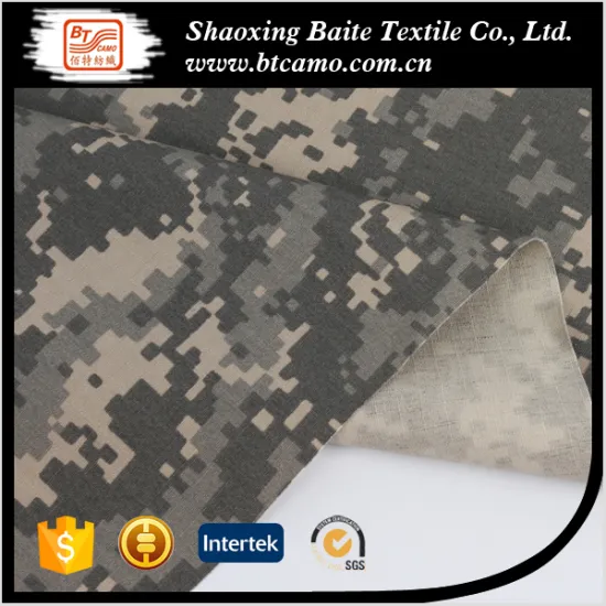 polyester cotton micro twill degital camouflage military fabric