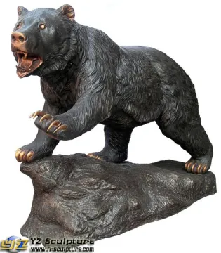 Elegant Bronze Carving Fountains With Bear