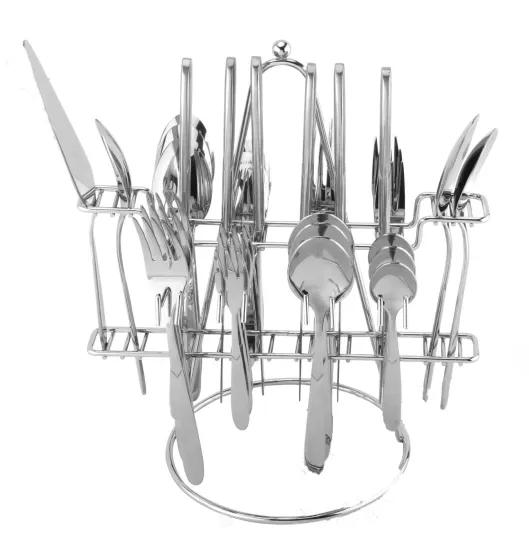 34-Piece Stainless Steel Cutlery Set - Silver Flatware Giftware for House Parties