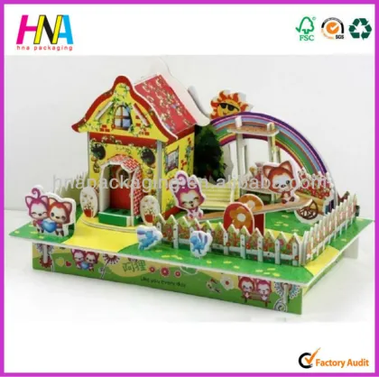 3D jigsaw puzzle house model
