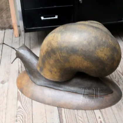 Fine Workmanship Animal Statue Bronze Snail Sculpture For Sale