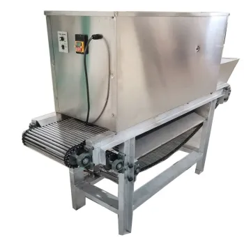 304 Stainless Steel Auto Industrial Chain Type Dry Garlic Skin Removing Machine