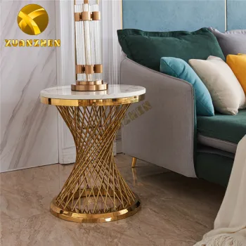 Luxury Modern Round Gold Side Table ST033