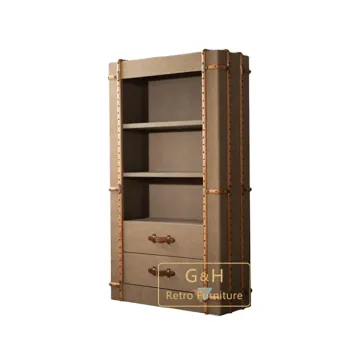 Vintage Industrial Library Bookcase