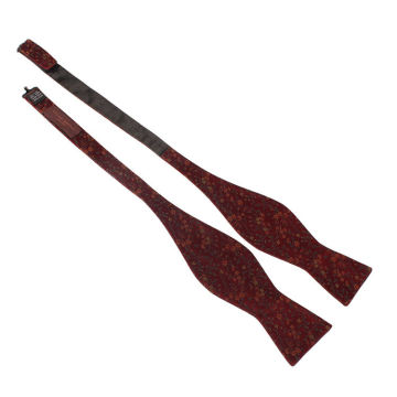 Wholesale Customized Size Red Floral Silk Self-Bowtie - Top Seller in China