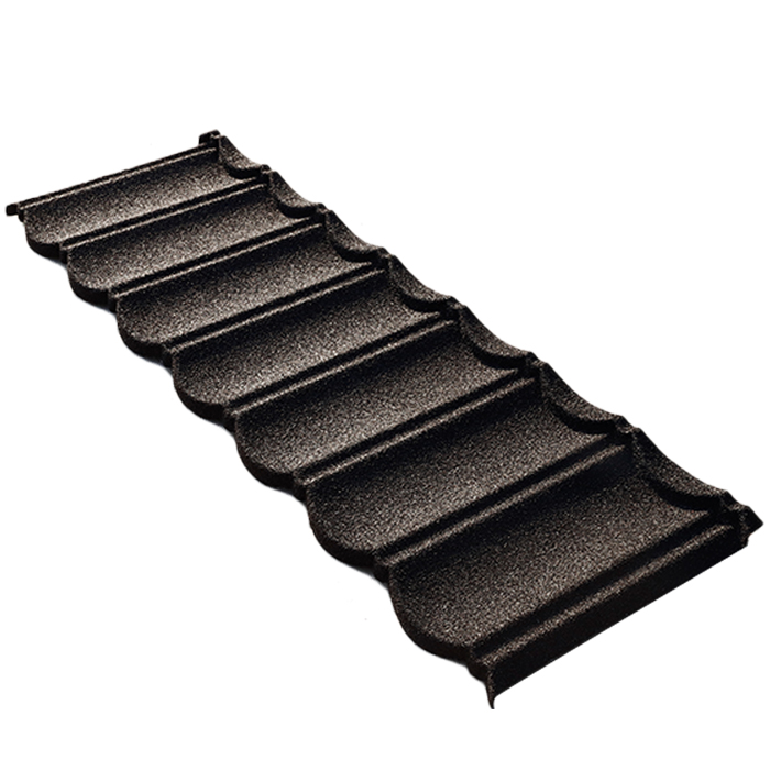 Classical black bond metal roof tile