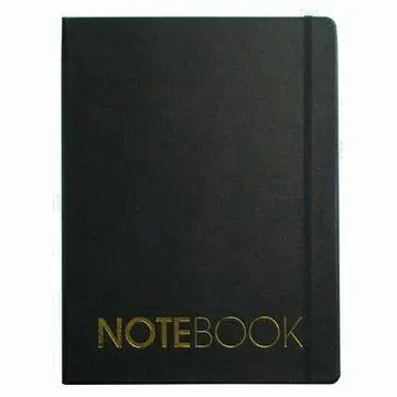 Large notebook with elastic (Moleskine style, similar to A4 size)