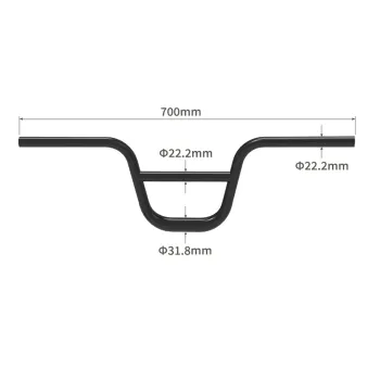 Ready to Ship 22.2mm 700mm Aluminum Alloy Bike Handlebar for City Road Mountain Bicycles