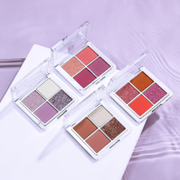 2021 new waterproof and easy-to-make up 4-color eyeshadow