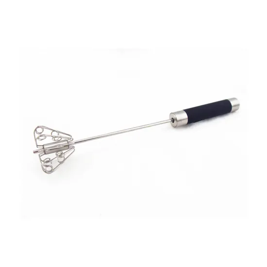 Stainless steel rotating kitchen whisk tools