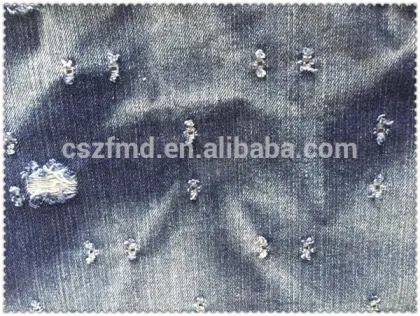 100% Cotton Hole Style Denim for Shoes