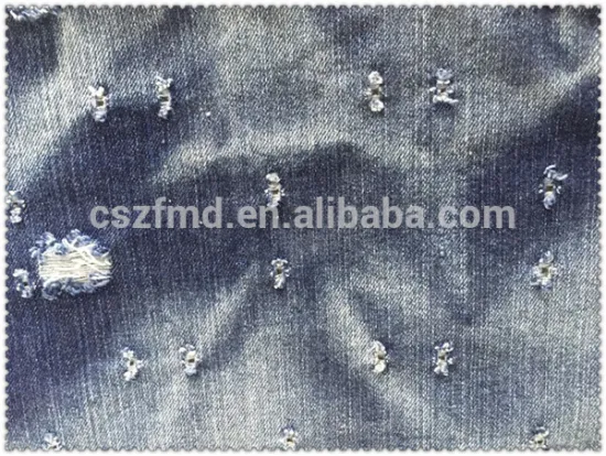 100% Cotton Hole Style Denim for Shoes