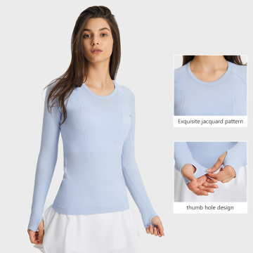 3D Ribbed Active Stretcy Women&#39;s Jacquard Base Layer