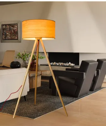 INSHINE Tall Wooden Floor Lamp