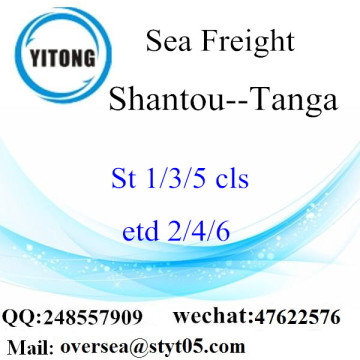 Consolidação LCL do Shantou Port para Tanga