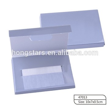 Summer mini paper cardboard case Oil blotting paper with fragrance in make up tools