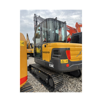 Used Volvo EC60C 6 Tons Multi Function Construction Excavator with Dozer Blade