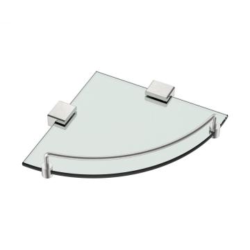 Corner glass shelf with different color painting