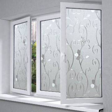 2019 upvc big glass window for bathroom factory sale