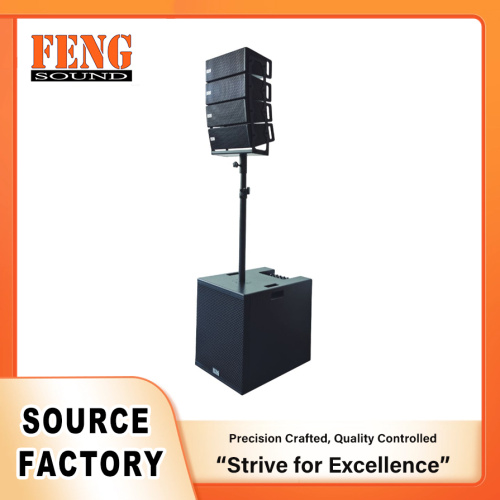 Altavoz line array autoamplificado pequeño y eficiente