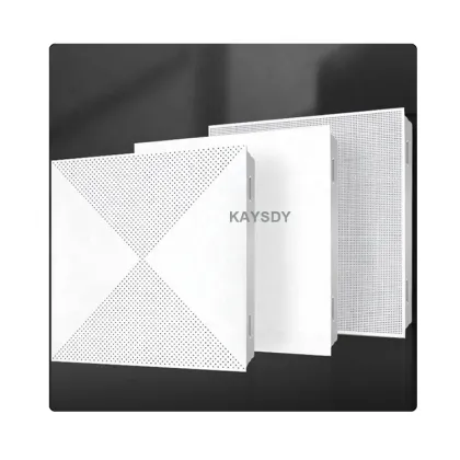600x600mm Aluminum Square Clip-in Ceiling Tiles for Suspended Office False Ceilings
