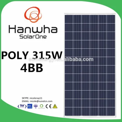 Hanwha Solar 315W offer a range of PV solutions for residential, commercial and utility-scale installations