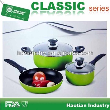 Wholesale cookware, non stick cookware, 6pcs aluminum cookware