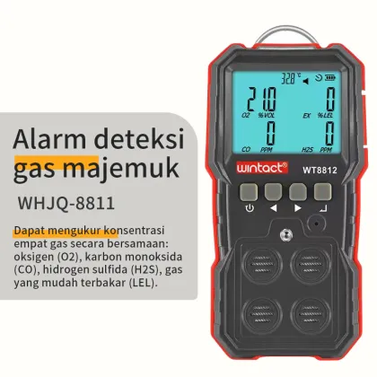 Portable Multi-Gas Detector for Compound Gas Detection and Alarm in Various Workplaces