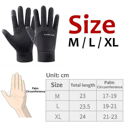 Cold-proof Ski Gloves Waterproof Winter Gloves Cycling Fluff Warm Gloves For Touchscreen Cold Weather Windproof Anti Slip