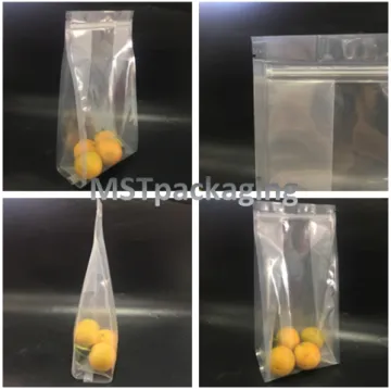 Transparent Gusset Pouch with Ziplock