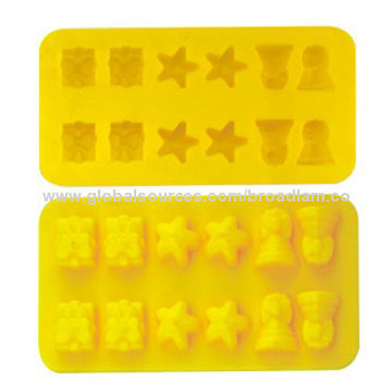 Silicone made star shape ice cube tray mold, funny decoration