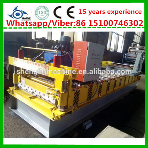 760 profile metal roofing roll forming machine , roof panel making machinery