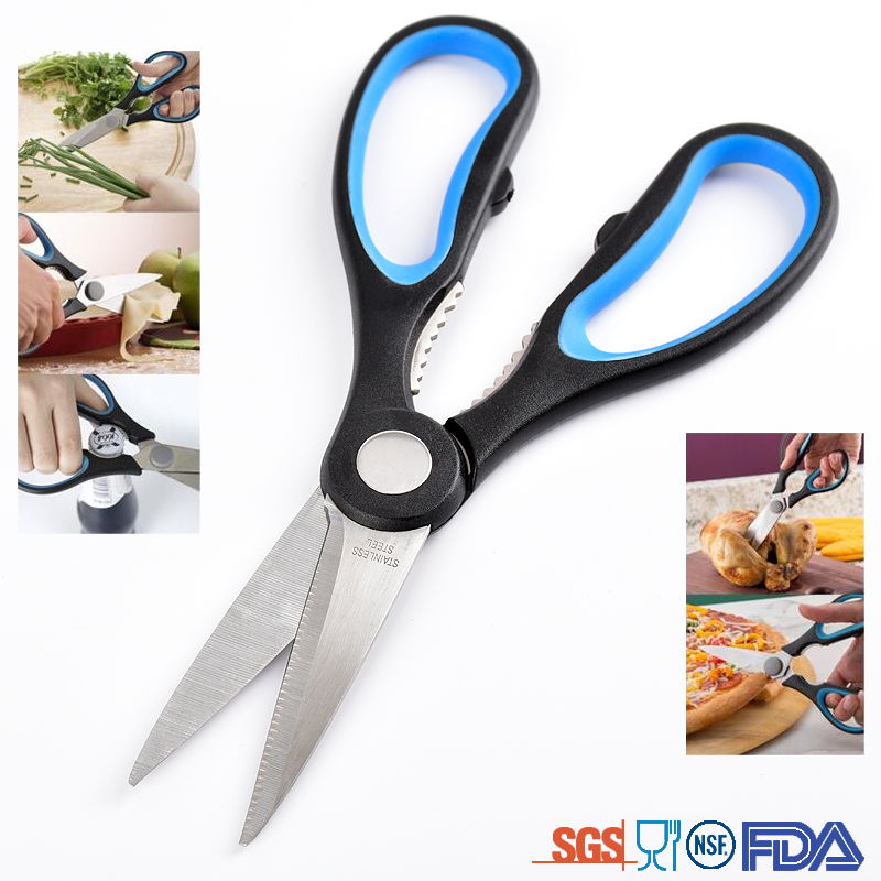 professional stainless steel kitchen scissors for vegetable