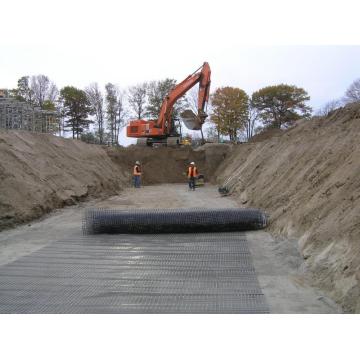 Grides en plastique Biaxial Geogrid Road Construction en Australie