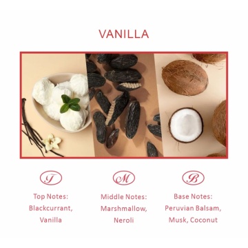 Note d&#39;alimentation essentielle de l&#39;huile d&#39;aromathérapie de la vanille