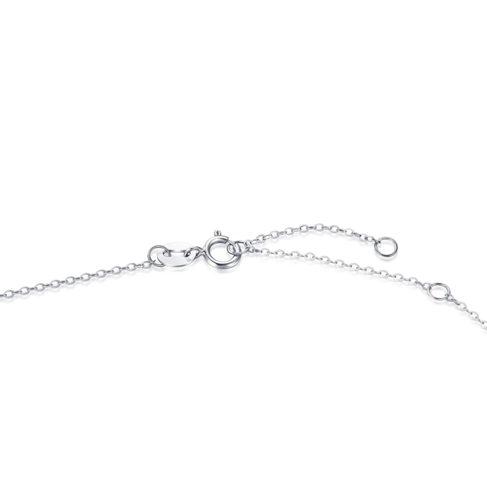 ラボ グロウン ダイヤモンドを使用したスタイリッシュなダブル ハート ネックレス