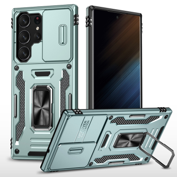 Shockproof Hard Case with Kickstand for Samsung S23 Ultra, S22, S21