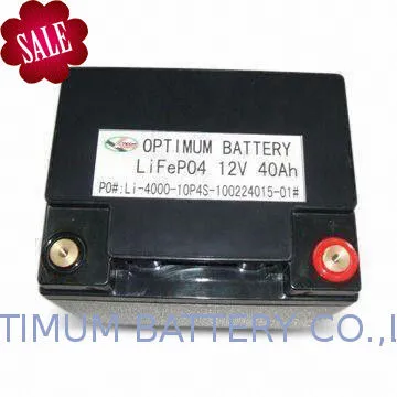 12volt 40amp Lithium Lifepo4 Battery With Pcm +sla Case Lithium Phosphate Batteries