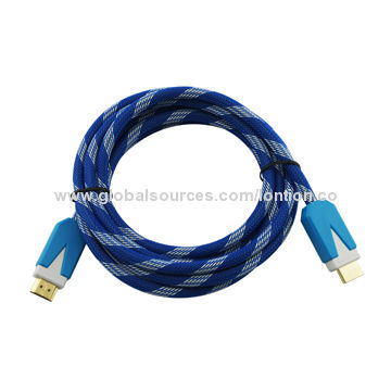 2014 New HDMI Cable Assembly with Gold-plated Contacts, Supports 1,080P Resolution