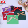 Custom colorful envelope with ribbon closure cheap