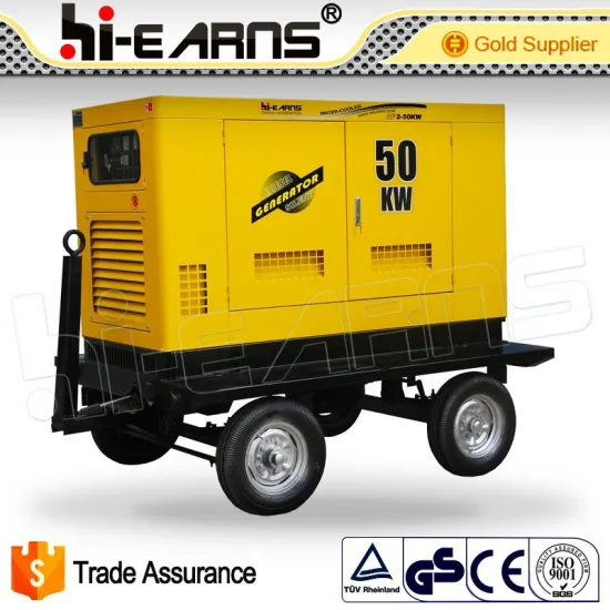 50KW silent three phase trailer power generator
