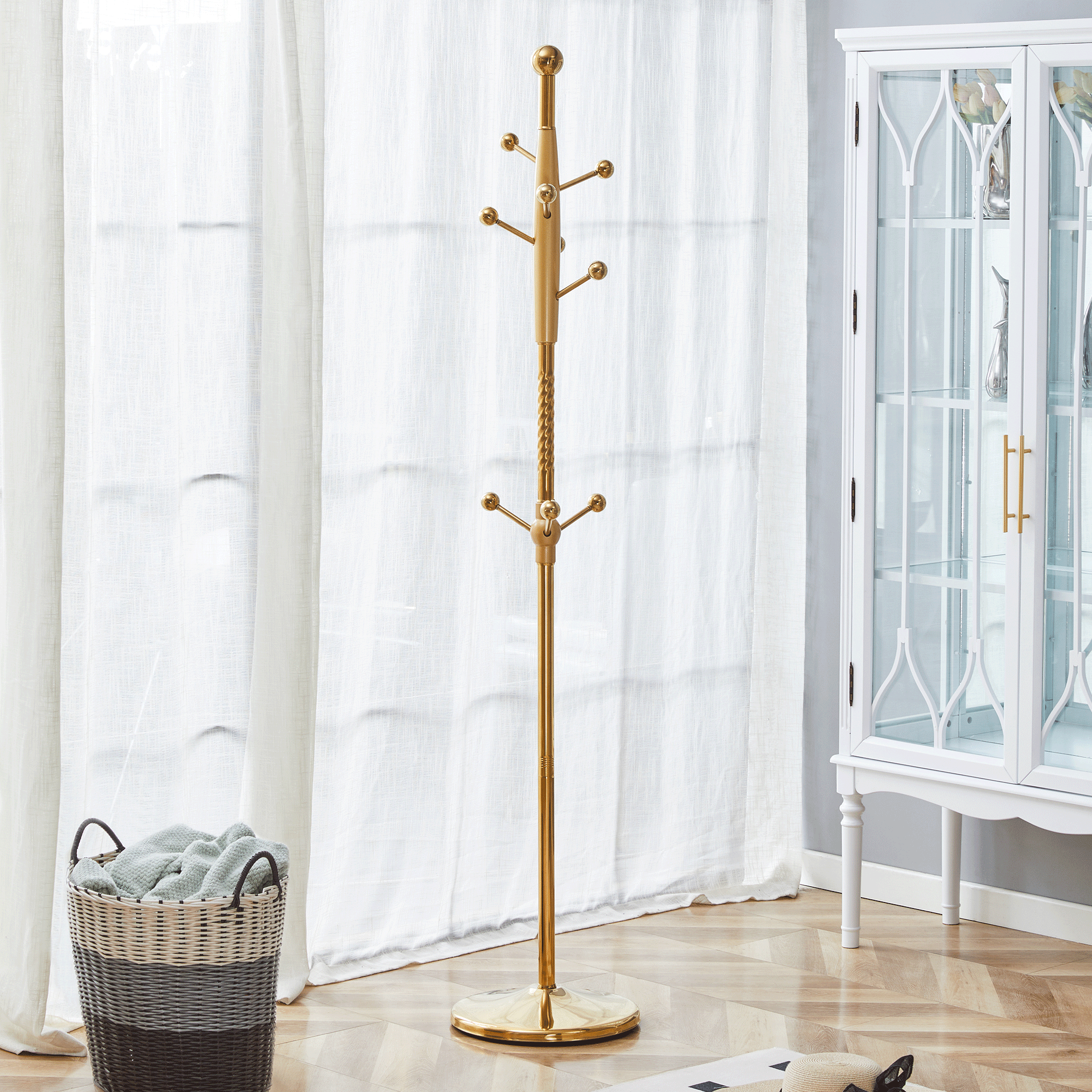 durable coat rack for clothes hat storage