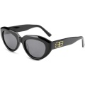 Belieye Retro Cat Eye Acetate Frame Sunglasses