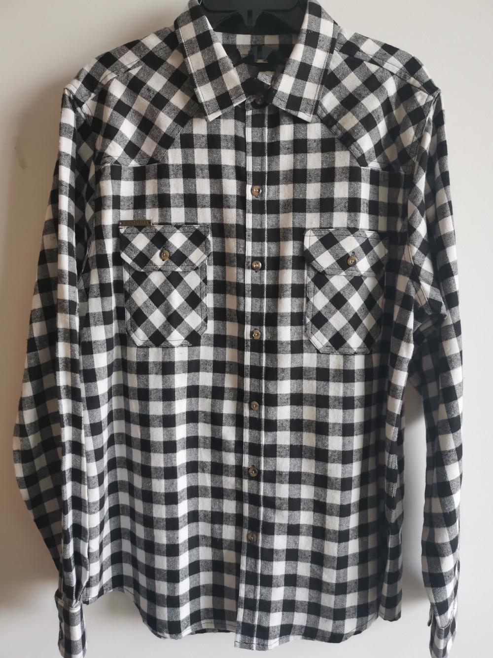 Men Causal Y/D Flannel Shirt