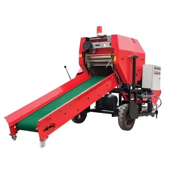 Hot Selling Automatic Combined Small Silage Corn Baler and Wrapper Machine
