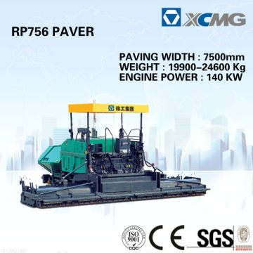 Hydrualic Cement Paver RP756 (Paving width: 7500mm,Engine power: 140kw) of cement concrete paver machine