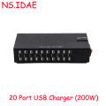 Station de charge USB 100W de 20 ports pour plusieurs appareils