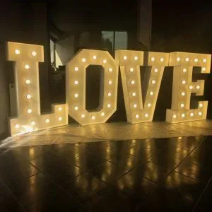 Light Up Letters outdoor